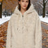 Plush Fleece Jacke Damen mit Kapuze | Gemütlich & Stylisch